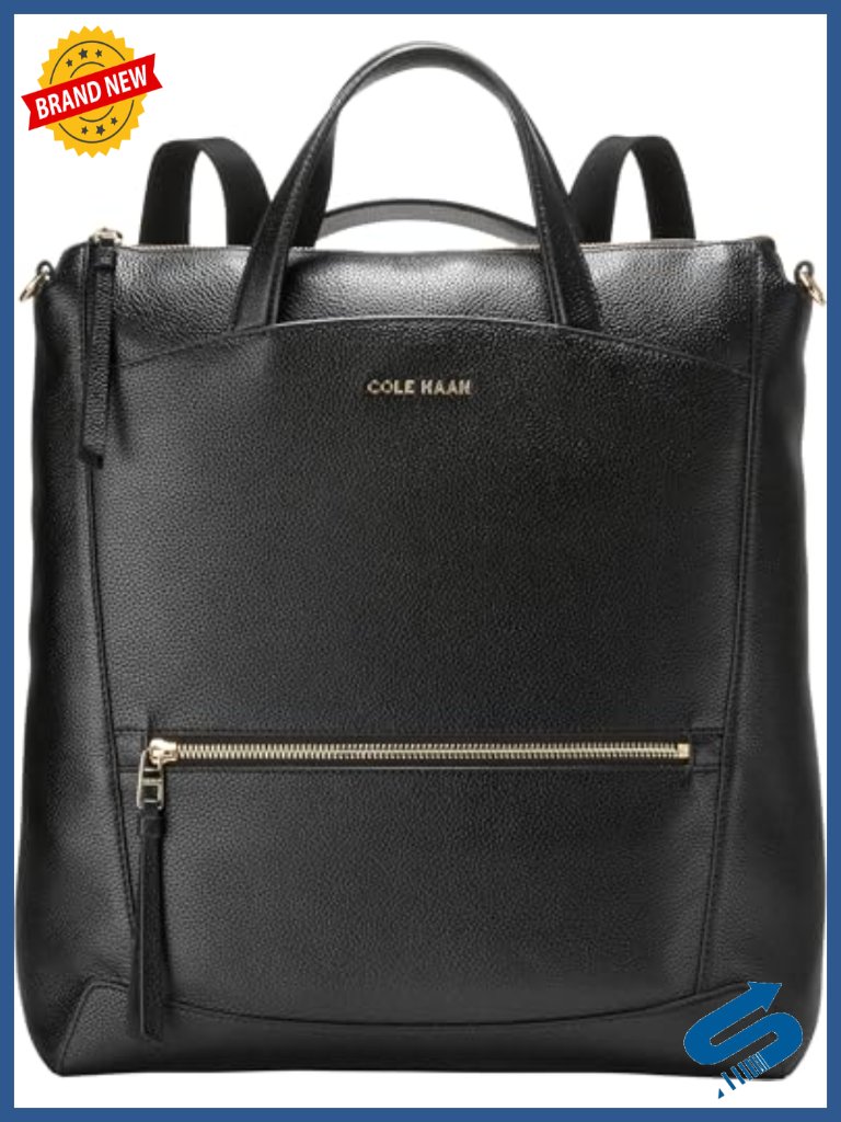 Leather Backpack With Laptop Compartment, Multiple Carry Options